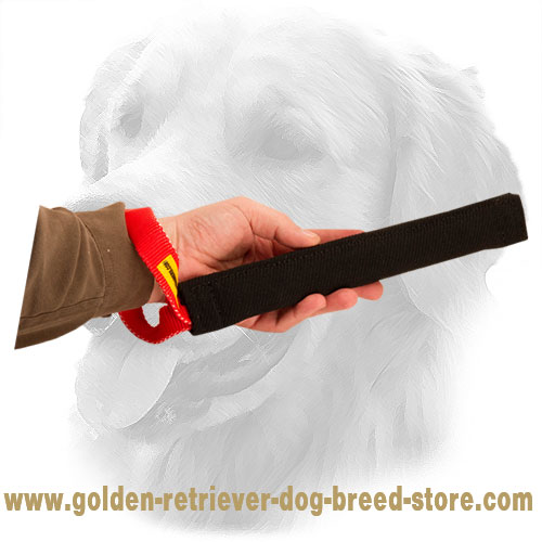 French Linen Golden Retriever Bite Tug for Puppy Training