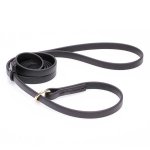 Black Biothane Golden Retriever Leash and Collar Combo