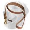 Elegant Design Leather Golden Retriever Leash