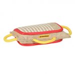Golden Retriever Bite Pad Made of Jute with 3 Handles