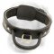 Simple Design Leather Golden Retriever Collar with Handle and Fur Saving Plate