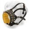 Golden Retriever Spiked and Studded Leather Muzzle