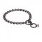 "Fur Protector" Black Stainless Steel Golden Retriever Choke Collar - 1/6 inch (4 mm) wire diameter