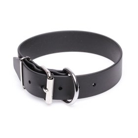 Extra Wide Black Biothane Golden Retriever Collar