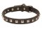 Golden Retriever Leather Collar Caterpillar Design