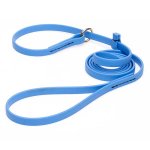 Solid Blue Biothane Golden Retriever Leash and Collar Combo