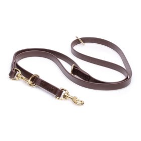 Multipurpose Brown Biothane Golden Retriever Leash for over 7 Different Activities