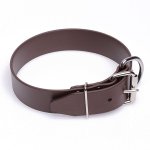 Extra Wide Brown Biothane Golden Retriever Collar
