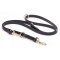 Multipurpose Black Biothane Golden Retriever Leash for over 7 Different Activities