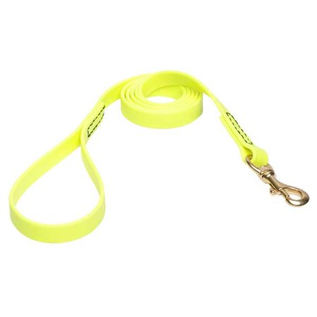 Yellow Waterproof Golden Retriever Leash Made of Biothane