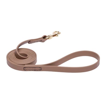 Khaki Waterproof Golden Retriever Leash Made of Biothane