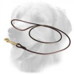 Round Leather Golden Retriever Leash for Dog Shows