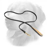 Leather Golden Retriever Leash with Nappa Padded Handle