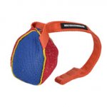 "Funny Play" French Linen Bite Tug for Puppies and Small Golden Retriever - 3 x 4 inch (8 x 10 cm)