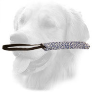Puppy French Linen Golden Retriever Bite Tug with One Handle