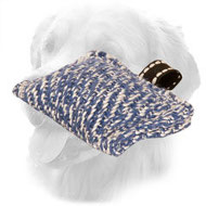 Pocket Size French Linen Golden Retriever Bite Tug