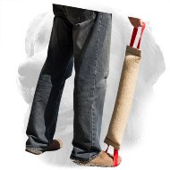 Large Jute Golden Retriever Bite Tug for Training of Young and Adult Dogs