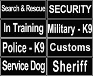 Golden Retriever Dog Identification Patches