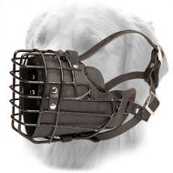 Wire Muzzle Covered with Black Rubber for Winter