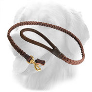 Braided Leather Golden Retriever Leash for Walking  Braided Leather Golden Retriever Leash for Walking