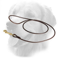 Round Leather Golden Retriever Leash for Dog Shows