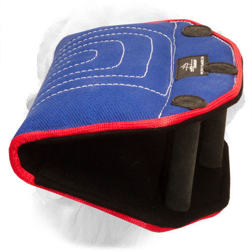 French Linen Golden Retriever Bite Builder with Three Handles