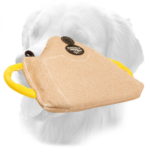 Jute Golden Retriever Bite Builder for Training of Young Dogs