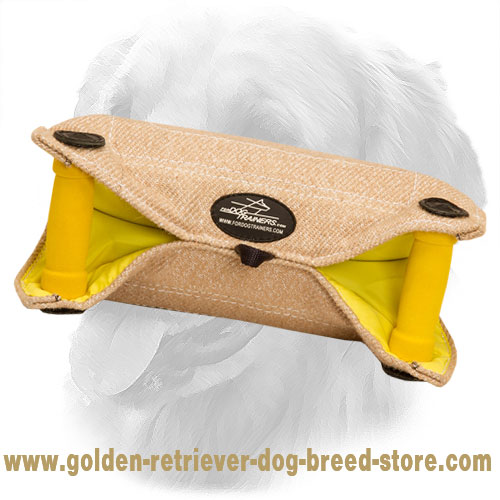 Durable Jute Golden Retriever Bite Builder with Two Handles