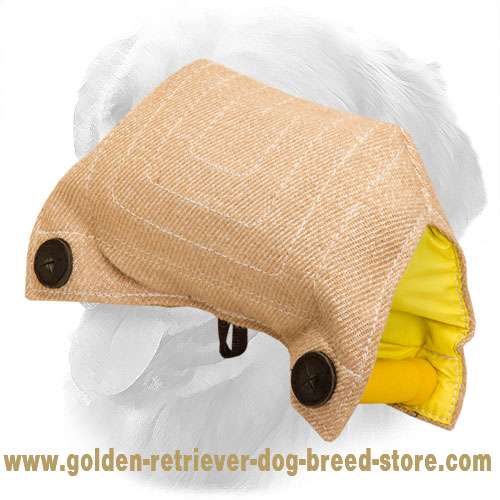 Jute Golden Retriever Bite Builder for Training of Puppies