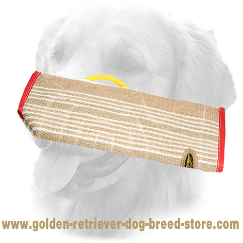 Jute Golden Retriever Bite Sleeve Cover for More Effective Training