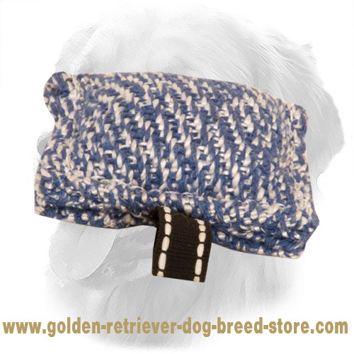 French Linen Golden Retriever Bite Tug for Puppy Training