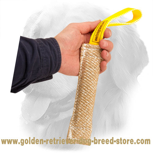 Jute Golden Retriever Bite Tug for Dog Training