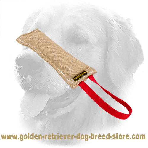 Jute Golden Retriever Bite Tug with One Handle