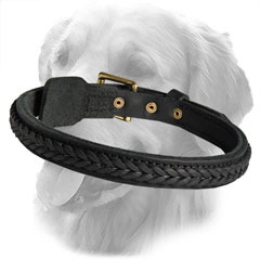 Braided Leather Collar