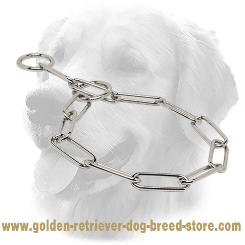 Smooth Chrome Plated Golden Retriever Fur Saver for Training