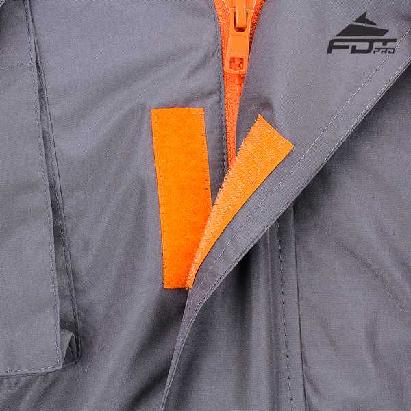 Reliable Velcro Patches on Dog Trainer Jacket for Everyday Activities
