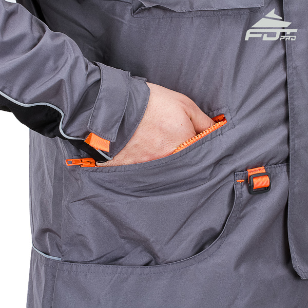 FDT Professional Dog Training Jacket with Back Pockets for Everyday Use