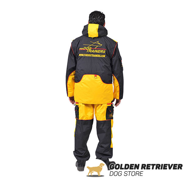 Membrane Fabric Comfortable Dog Training Suit with Side Pockets