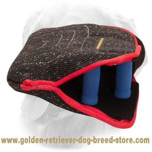 French Linen Golden Retriever Bite Builder and Sleeve