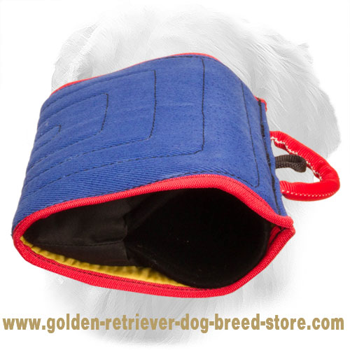 French Linen Golden Retriever Bite Builder for Advanced Dog Training