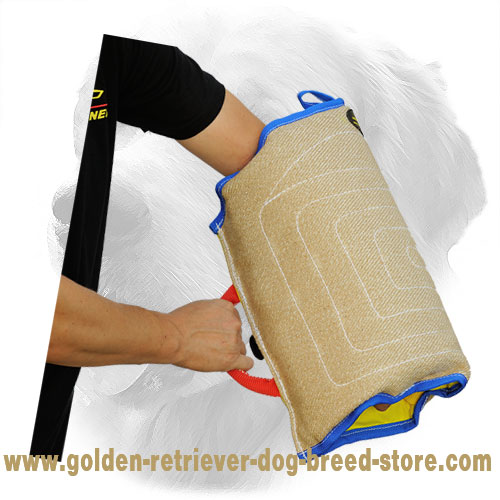 Jute Golden Retriever Bite Sleeve for Puppy Training