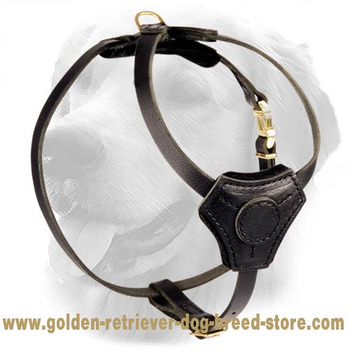 Simple Design Leather Harness for Puppies