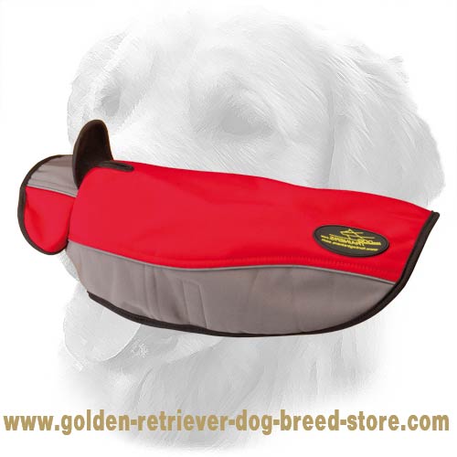 Nylon Golden Retriever Harness for Winter Warming