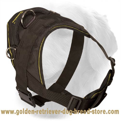 Multipurpose Nylon Golden Retriever Dog Harness with Handle