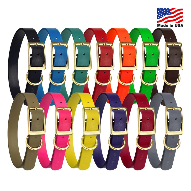 Viper Biothane Collar with Brass Hardware - Click Image to Close