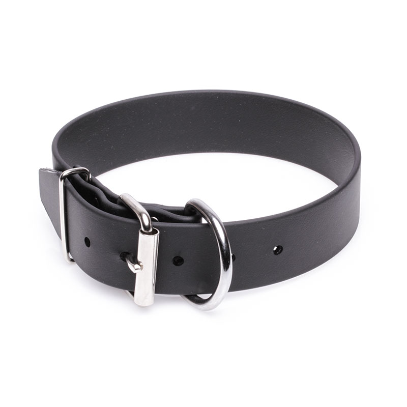 Extra Wide Black Biothane Golden Retriever Collar