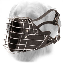 Handmade Leather Muzzle with Soft Nappa Padding