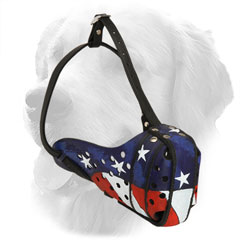 Leather Golden Retriever Muzzle for Attack Training