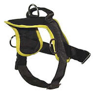 Nylon multi-purpose dog harness for tracking / pulling