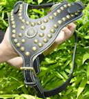 Royal Dog Harness - Exclusive Design Studded Leather Harness